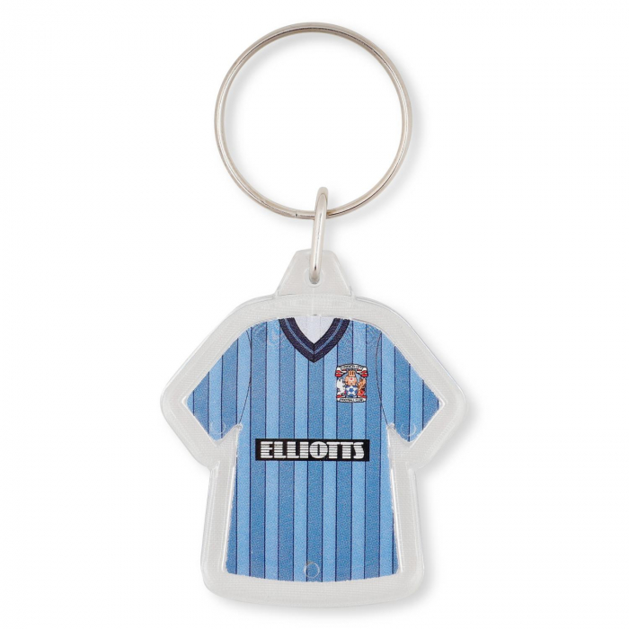 Coventry City Home 85-86 Retro Keyring