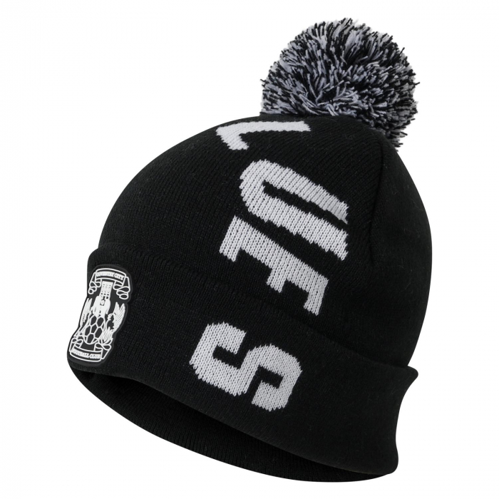 Coventry City Adults Sky Blues Bobble Beanie