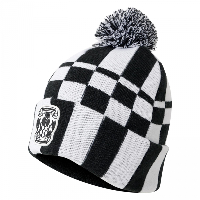 Coventry City Adults Two Tone Check Beanie
