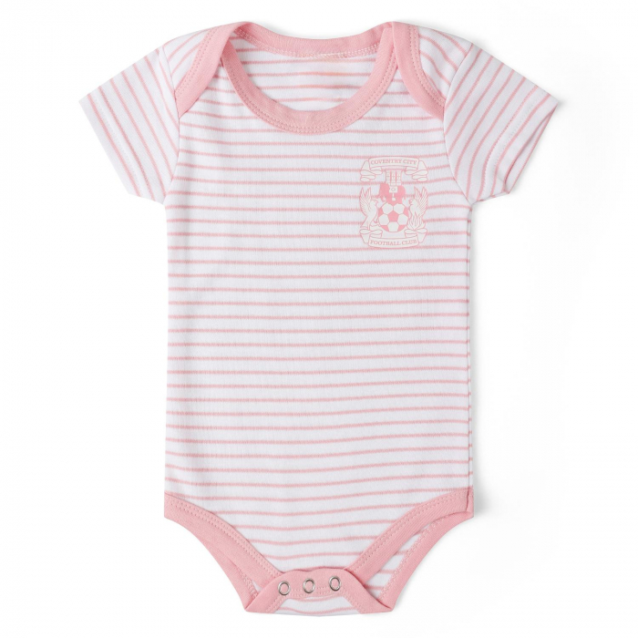 Coventry City Pink Striped Bodysuit