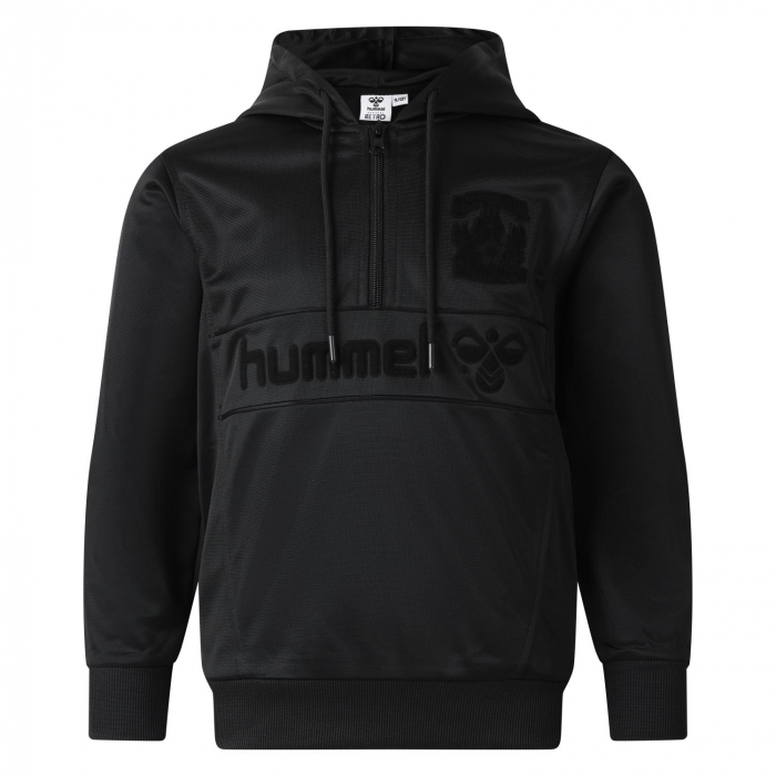Coventry City Retro Blackout Junior Half Zip Hoodi
