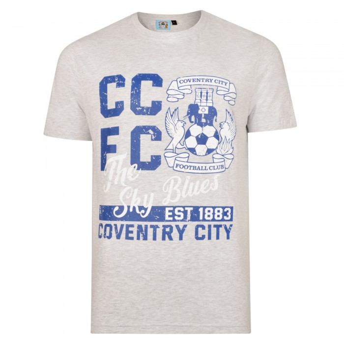 Coventry Mens Multi Text Graphic T-Shirt