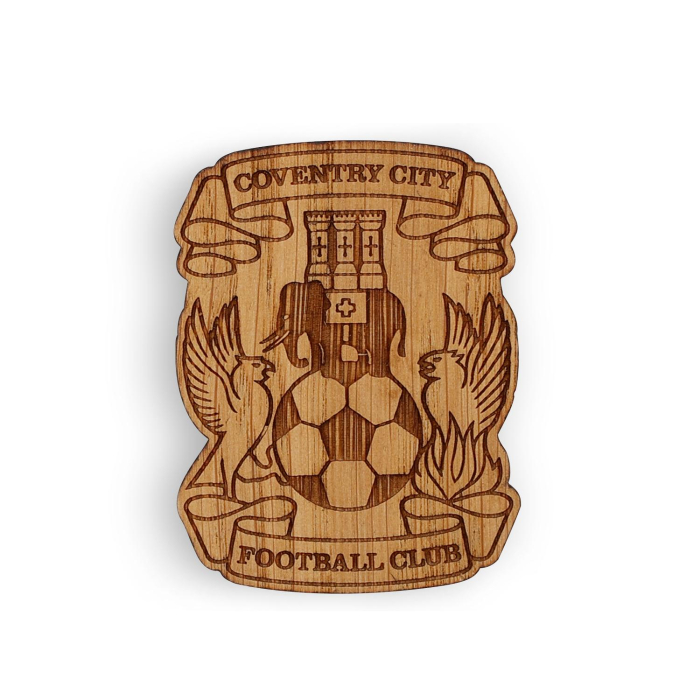 Coventry City Wooden Crest Magnet