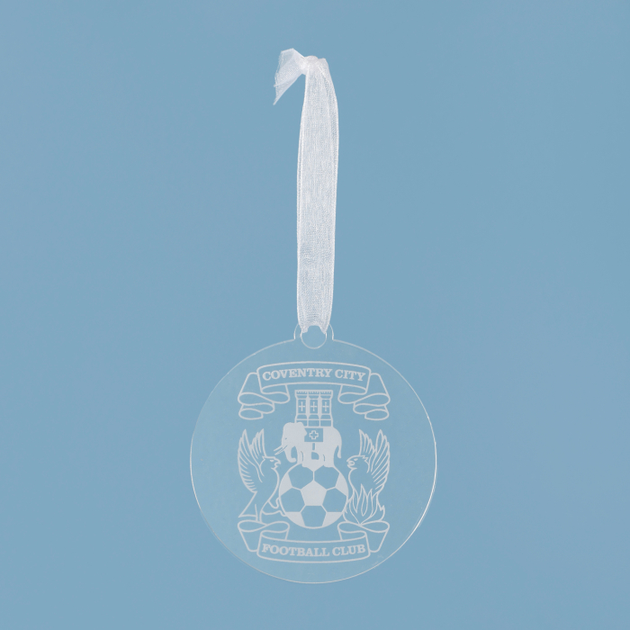Coventry City Acrylic Crest Baubles
