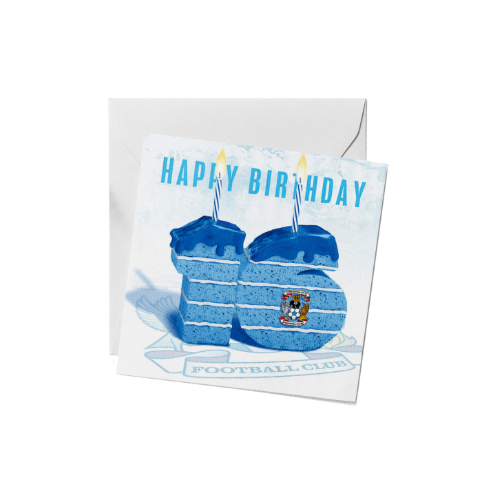 Coventry City 16th Cake Card