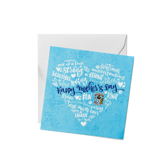 Coventry City Mothers Day Card