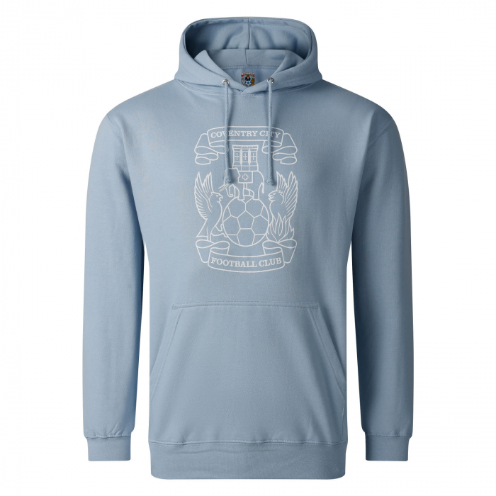 Coventry City Adult Crest Graphic Hoodie