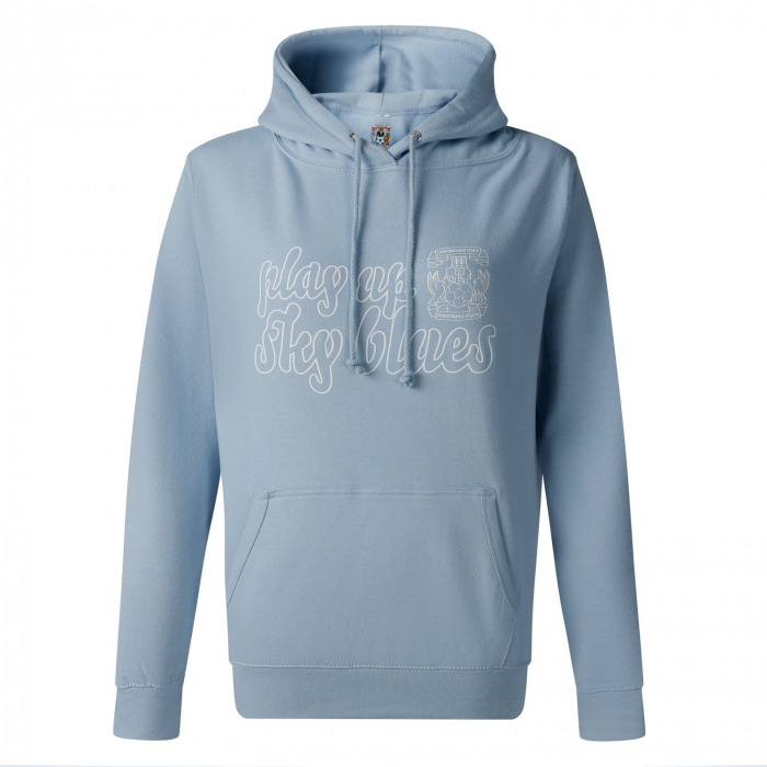 Coventry City Adult Play Up Sky Blues Hoodie