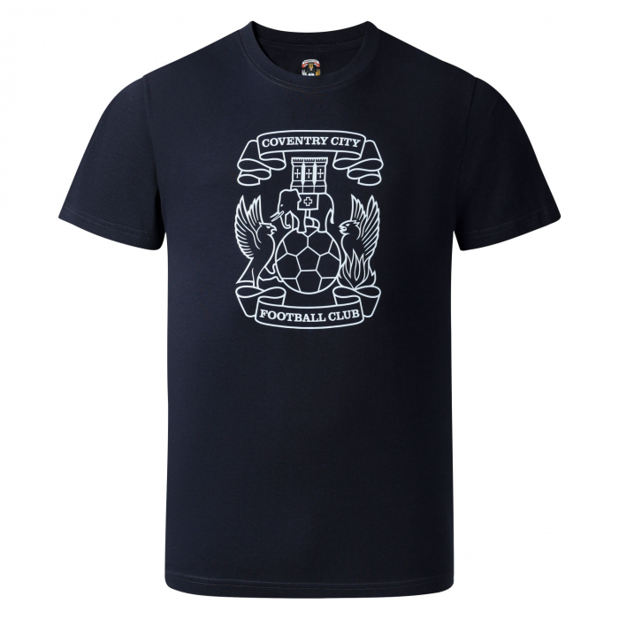 Coventry City Junior Crest Graphic T-Shirt