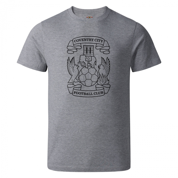 Coventry City Junior Crest Graphic T-Shirt