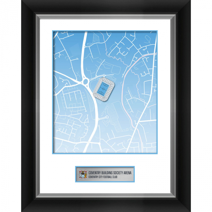 Stadium Map Framed Print - 12 x 16 Inch