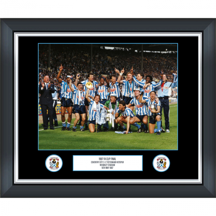 1987 FA Cup Final Team Celebration Framed Print - 