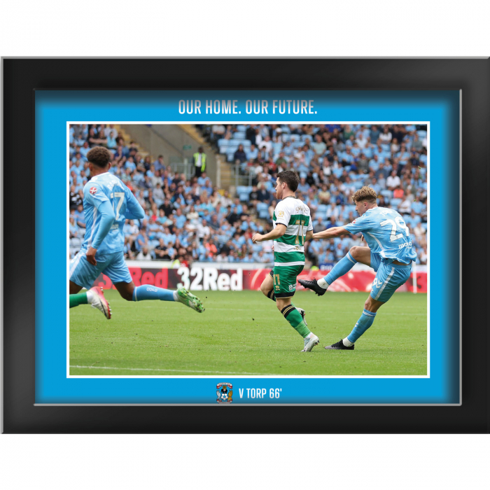 7-1 V Torp 2nd Goal Tempered Glass Frame - 8 x 6 I