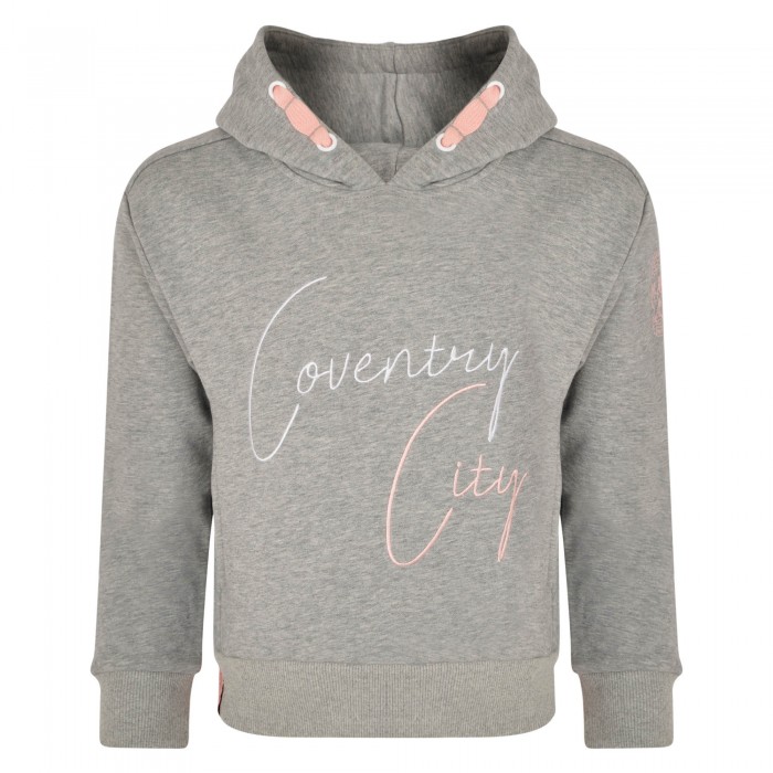 Coventry Girls Mid Crop Slogan Hoodie