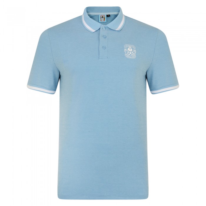 Coventry Mens Textured Stripe Collar Polo