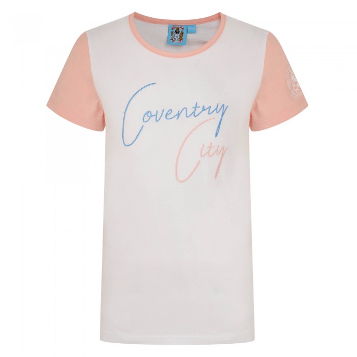Coventry Girls Dip Back Hem Slogan T-Shirt