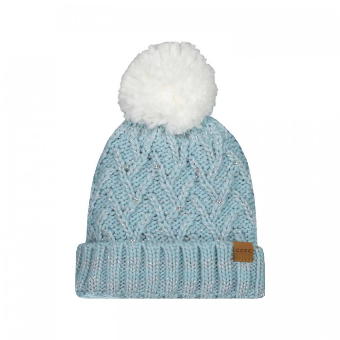 Coventry Junior Diamonte Pom Cuff Beanie